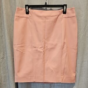 White House Black Market Pink Knee-Length Pencil Skirt